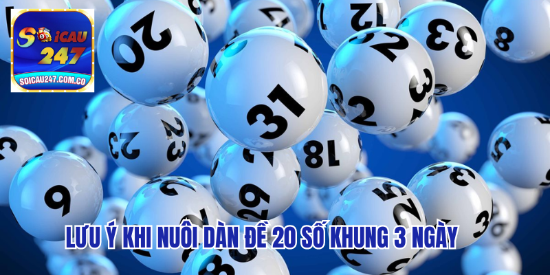 Hướng Dẫn Soi Cầu: Dàn Đề 20 Số Khung 3 Ngày