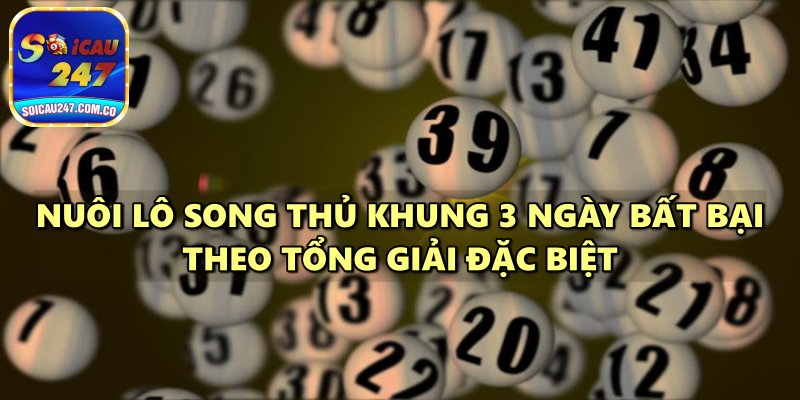 Nuôi Lô Song Thủ Khung 3 Ngày Bất Bại Miễn Phí